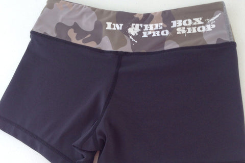 Women's Biker Shorts Black/Camo